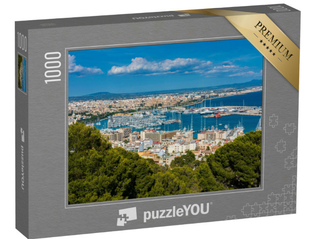 Puzzle 1000 Teile „Yachthafen und Hafen von Palma de Mallorca, Spanien“