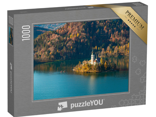 Puzzle 1000 Teile „Ein slowenischer See im Herbst“