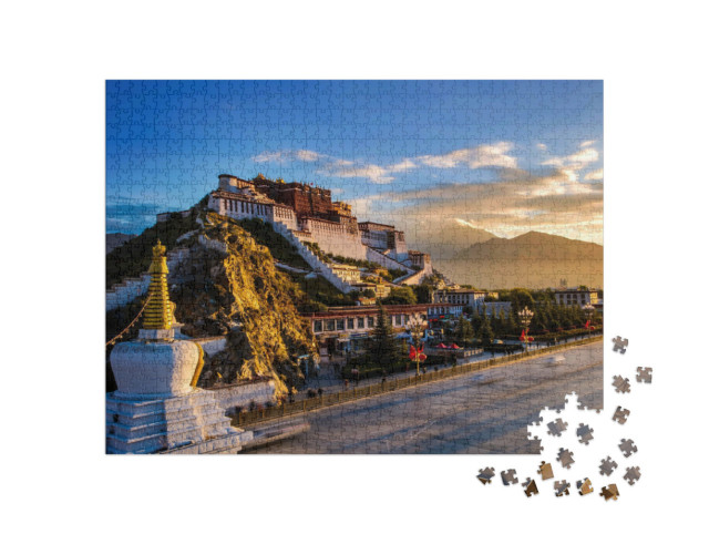 Puzzle 1000 Teile „Potala-Palast, ehemaliger Palast des Dalai Lama“
