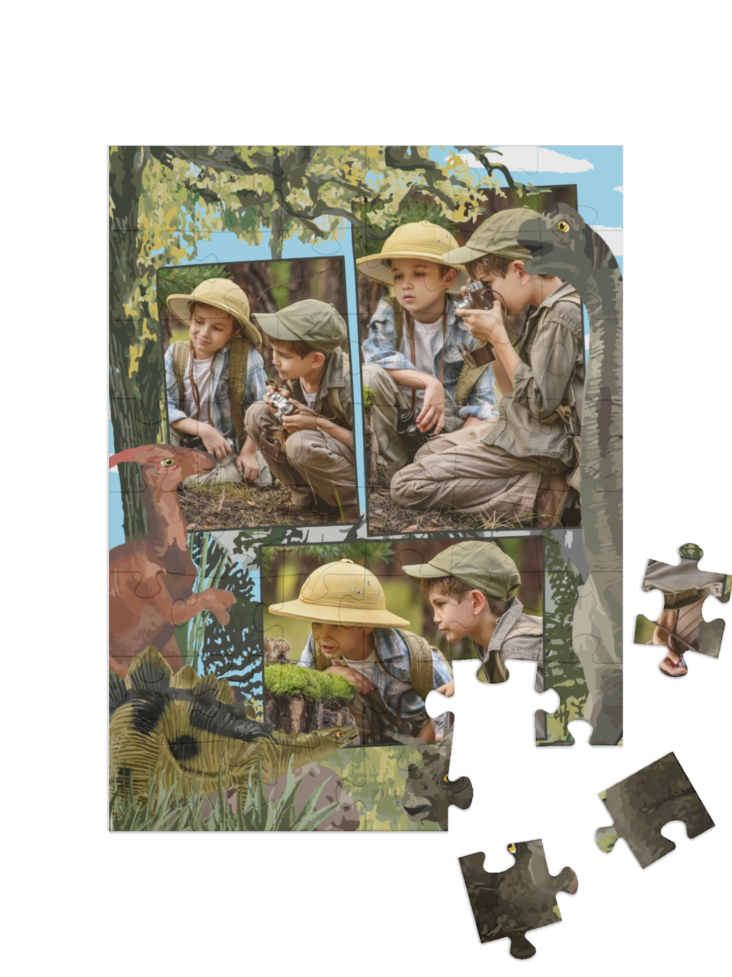 „Abenteuer“ in Hochformat Collage
