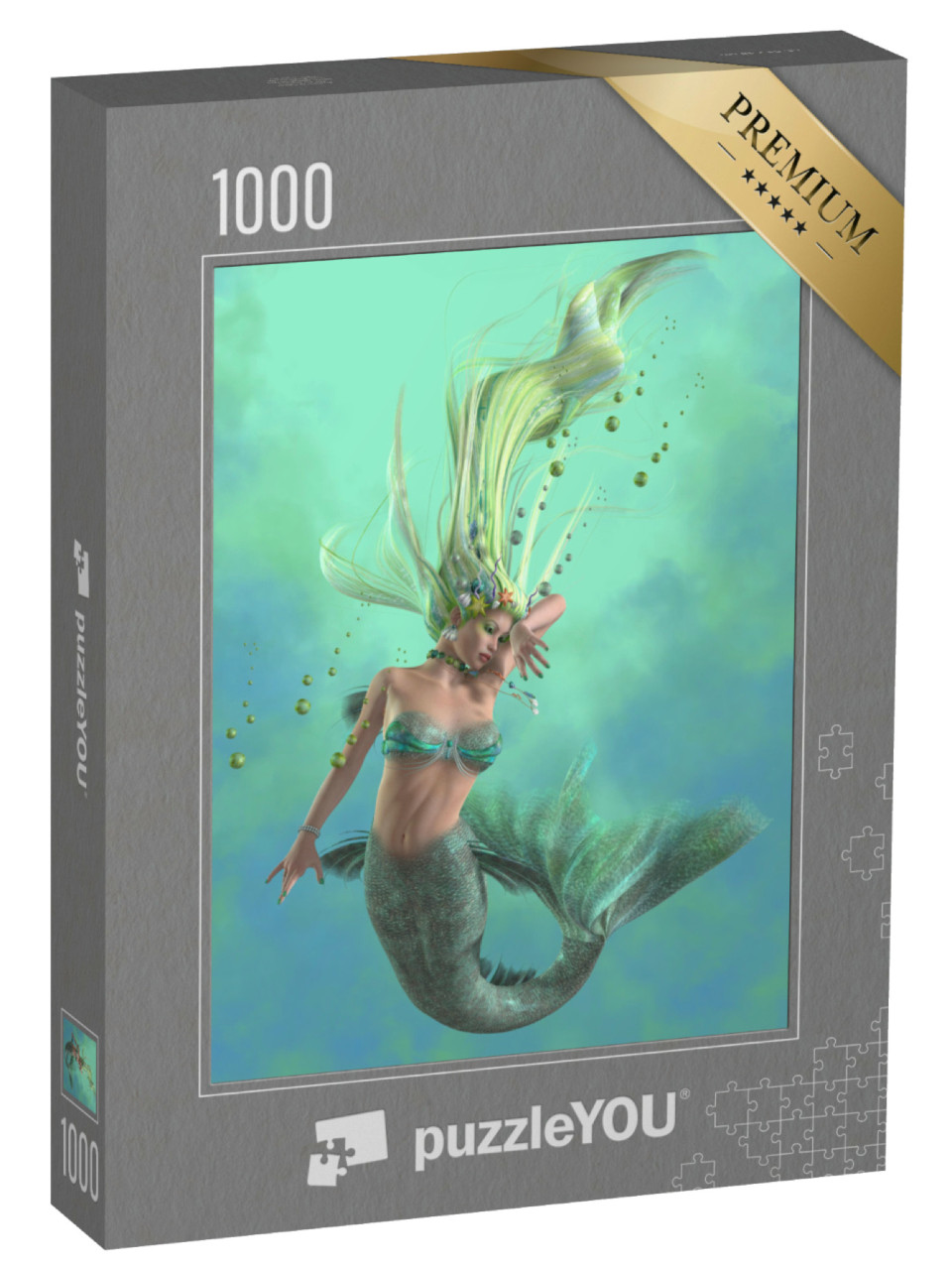Puzzle 1000 Teile „Die Meerjungfrau, ein mystisches Fabelwesen“