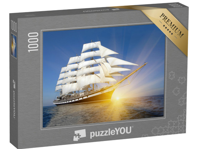 Puzzle 1000 Teile „Riesiger Dreimaster unter voller Fahrt“