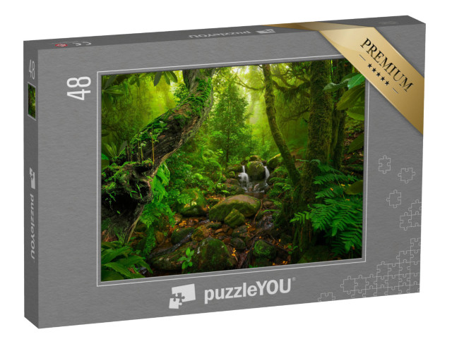 Puzzle 48 Teile „Asiatischer tropischer Regenwald“