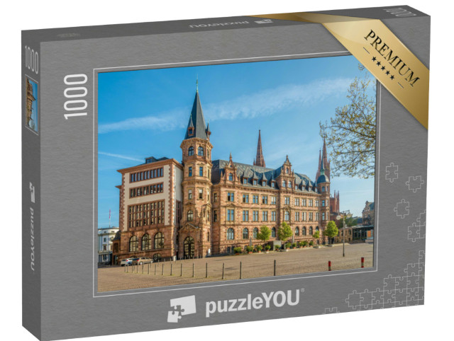 Puzzle 1000 Teile „Stadthalle am Marktplatz in Wiesbaden, Deutschland“