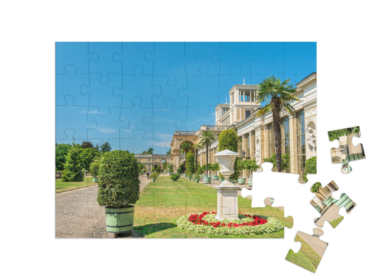 Puzzle 48 Teile „Orangerieschloss im Park Sanssouci, Potsdam, Deutschland“