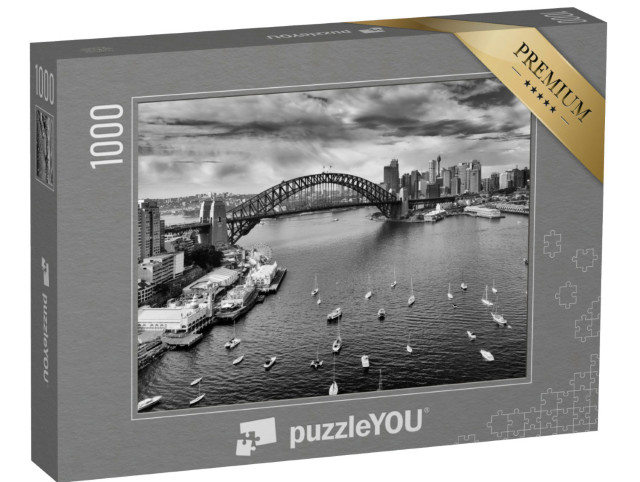 Puzzle 1000 Teile „Sydney, im Mittelpunkt die Harbour Bridge “