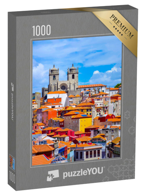 Puzzle 1000 Teile „Blick über die Altstadt von Porto, Portugal“