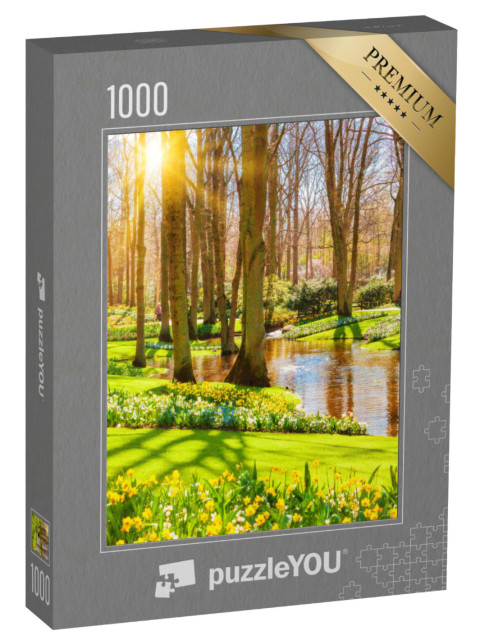 Puzzle 1000 Teile „Wunderschöner Frühlingswald“