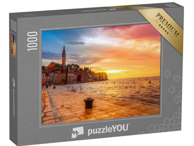 Puzzle 1000 Teile „Rovinj an der Adria bei Sonnenuntergang, Kroatien“