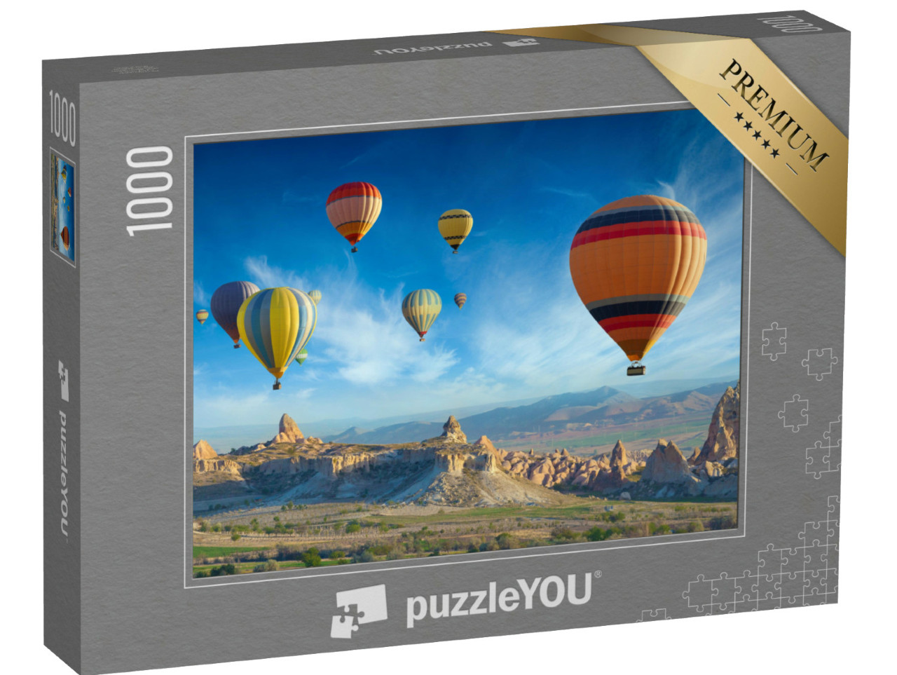 Puzzle 1000 Teile „Schöne Aussicht auf Felsenlandschaft in Kappadokien, Türkei“