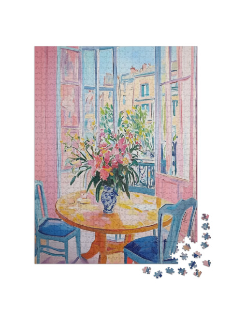 Puzzle 1000 Teile „Ein Tisch voller Liebe“