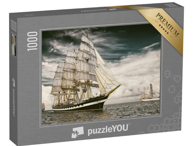 Puzzle 1000 Teile „Segelschiff auf seiner Reise über das Meer“