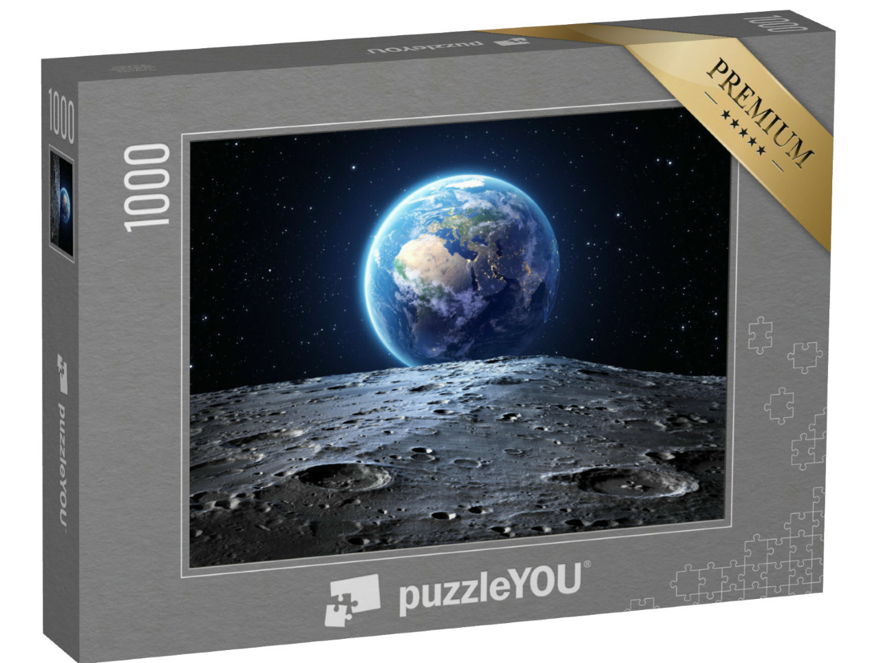 Puzzle 1000 Teile „Blick vom Mond auf die Erde “
