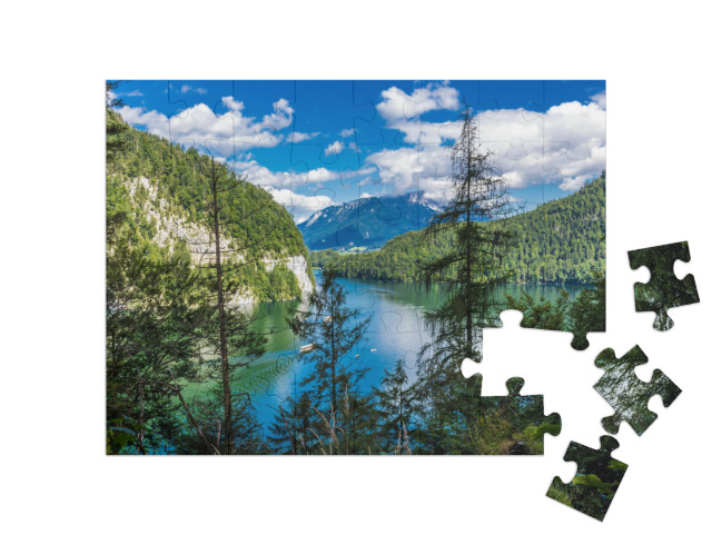 Puzzle 48 Teile „Königssee, Berchtesgaden, Bayern, Deutschland“