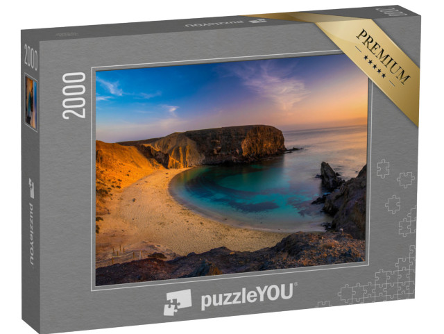 Puzzle 2000 Teile „Strand von Papagayo auf Lanzarote“