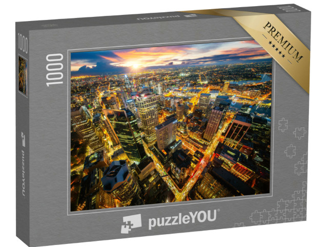 Puzzle 1000 Teile „Stadtbild von Sydney im Sonnenuntergang“