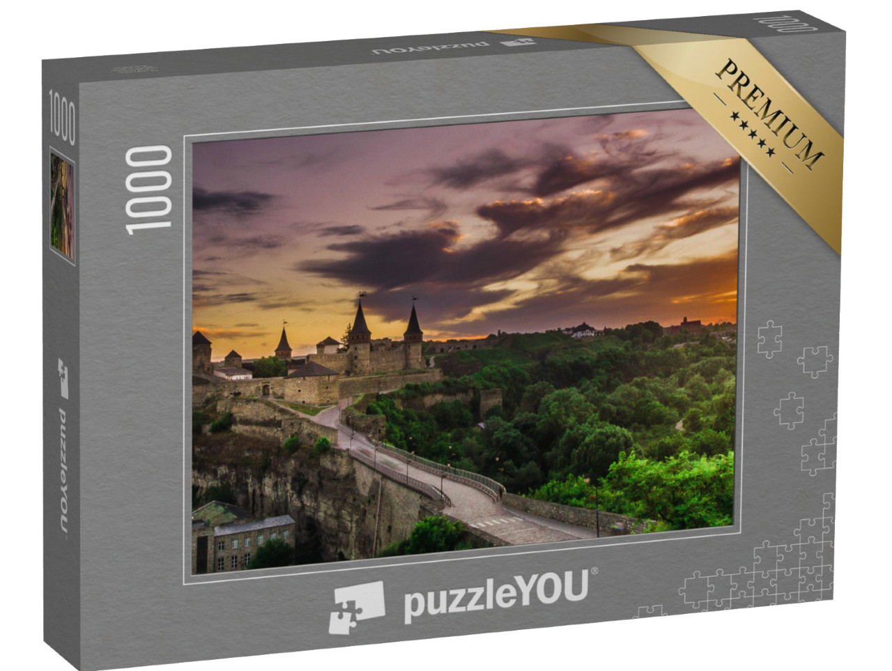 Puzzle 1000 Teile „Festung Kamyanets-Podilskiy, Ukraine“