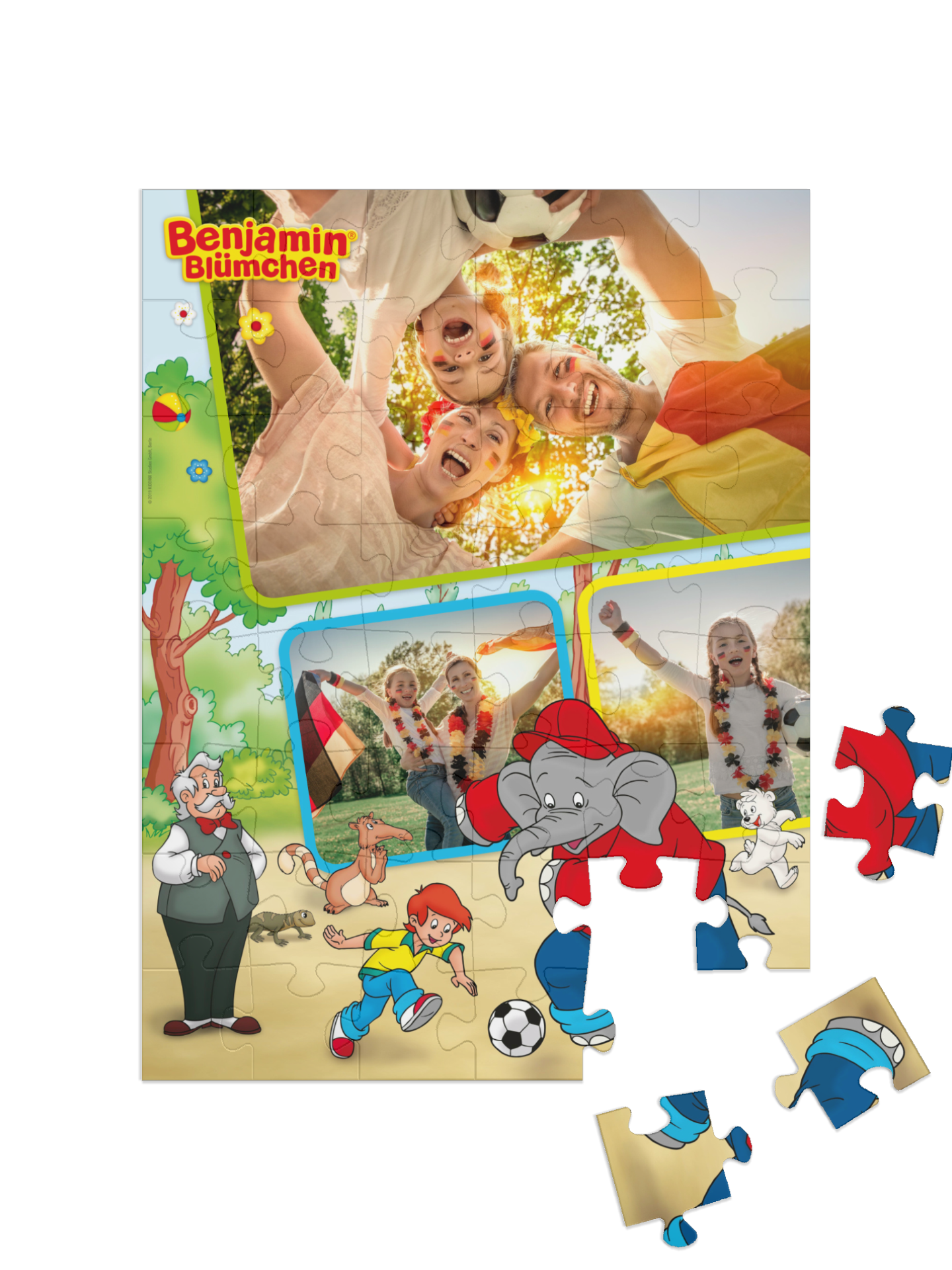 „Fußball“ in Hochformat Collage