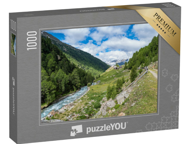 Puzzle 1000 Teile „Traumhaft schöne sommerliche Landschaft in den Ötztaler Alpen“