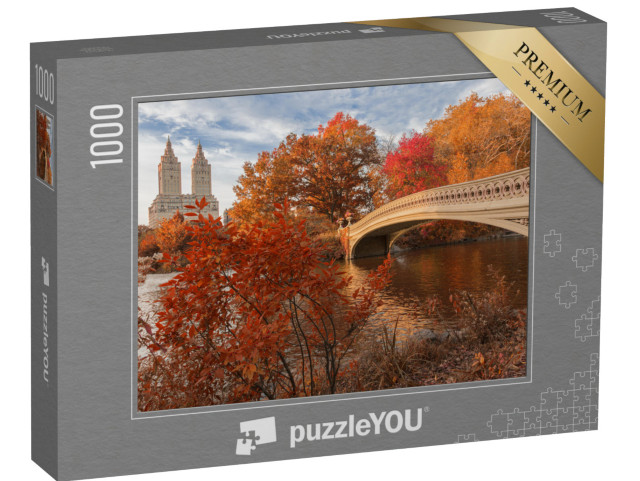 Puzzle 1000 Teile „Bow Bridge im Central Park im Herbst, New York“