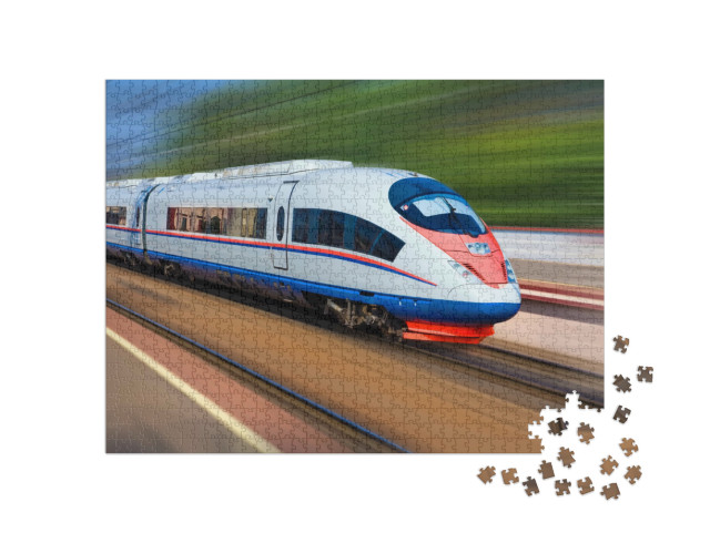 Puzzle 1000 Teile „Moderner Nahverkehrszug “
