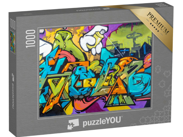 Puzzle 1000 Teile „Schöne Street Art, Graffiti-Stil“