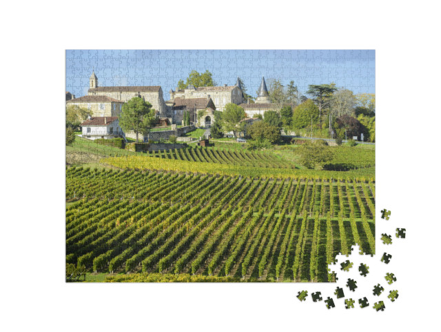 Puzzle 1000 Teile „Weinberge von Saint Emilion, Bordeaux, Frankreich“