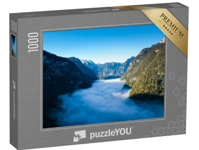 Puzzle 1000 Teile „Königssee: ein wunderschöner Natursee, Berchtesgadener Land, Bayern“