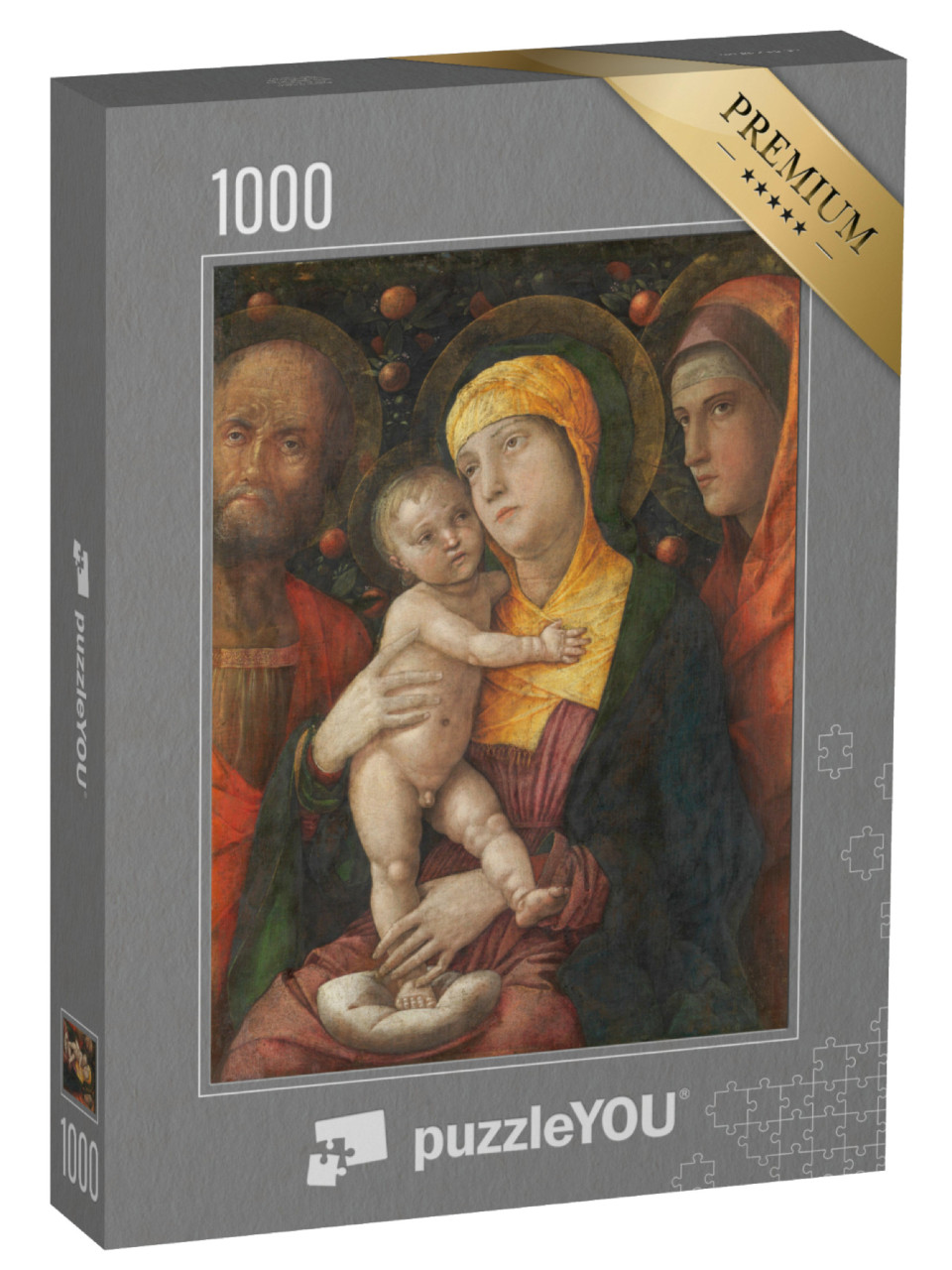 Puzzle 1000 Teile „Andrea Mantegna - Die Heilige Familie mit der Heiligen Maria Magdalena“
