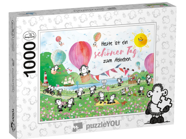 Puzzle 1000 Teile „Heute ist ein schöner Tag zum Abheben“