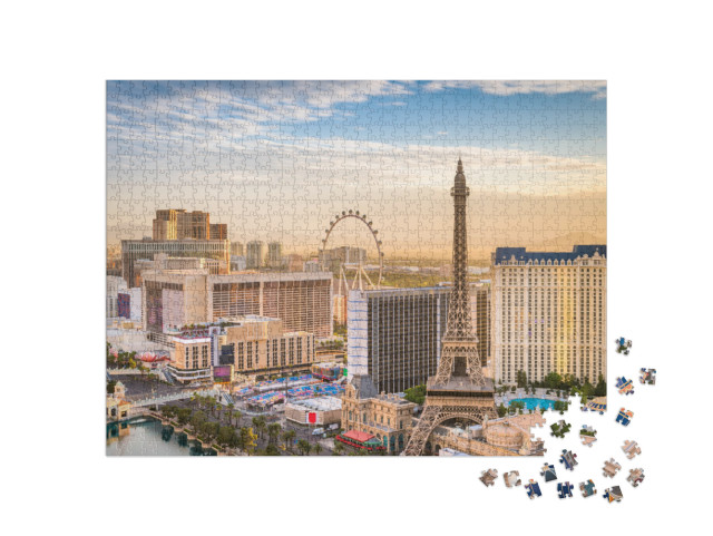 Puzzle 1000 Teile „Die Skyline von Las Vegas“