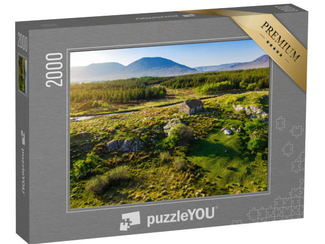 Puzzle 2000 Teile „Steincottage in Connemara, Irland“