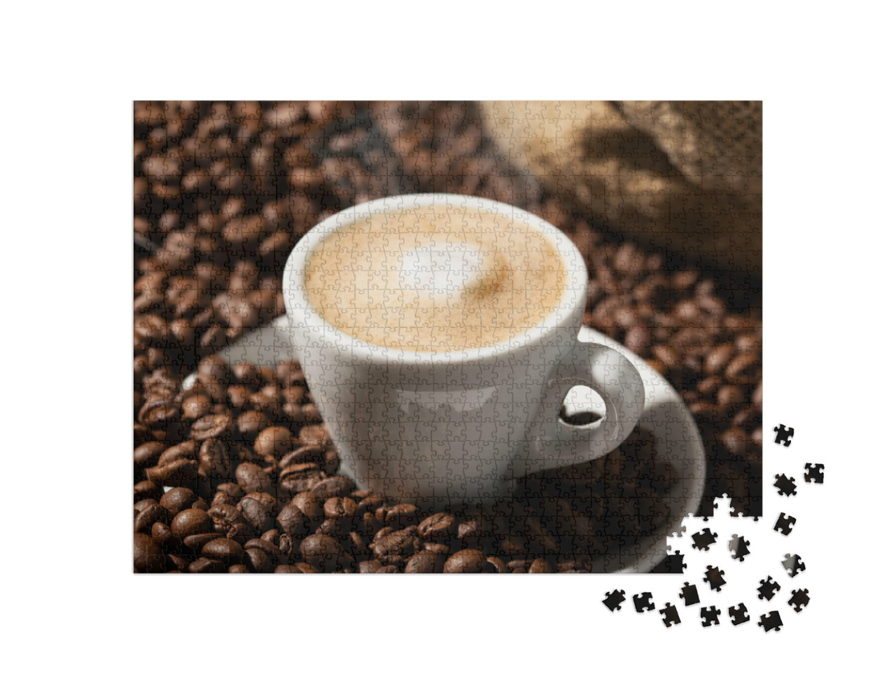 Puzzle 1000 Teile „Cappuccino, frisch aufgebrüht“