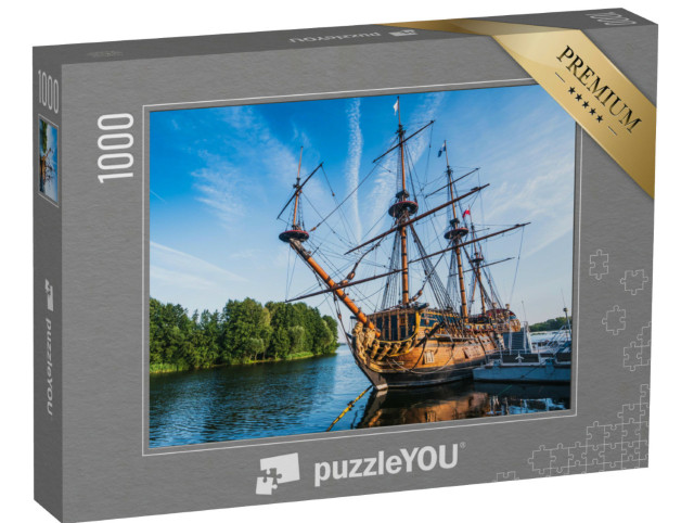 Puzzle 1000 Teile „Schiff Goto Predestination in der Stadt Woronesch, Russland“