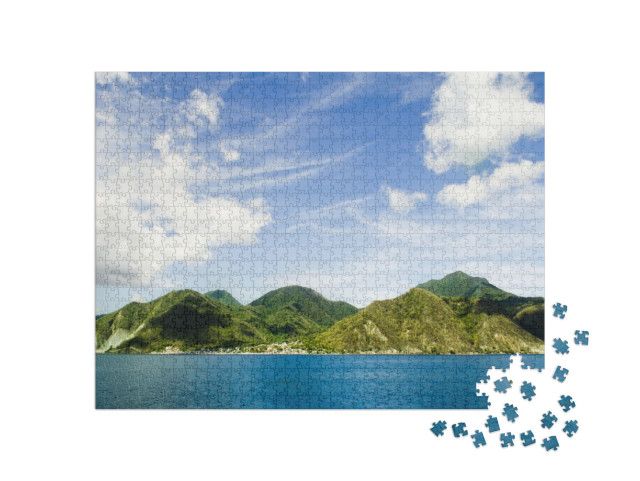 Puzzle 1000 Teile „Grüne Insel Dominica, Karibisches Meer“