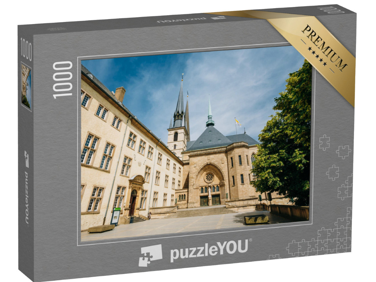 Puzzle 1000 Teile „Die Kathedrale Notre-Dame, Großherzogtum Luxemburg“