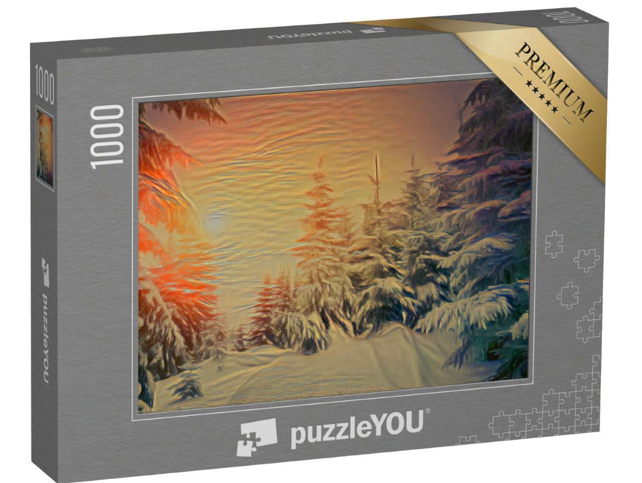 Puzzle 1000 Teile „im Stil von Edvard Munch, Der Schrei - Landschaft im Sonnenlicht - Puzzle-Kollektion Künstler & Gemälde“