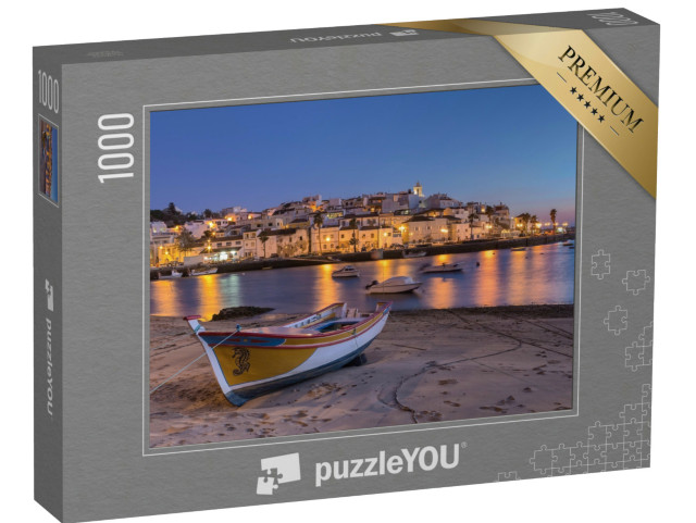 Puzzle 1000 Teile „Sonnenuntergang in der Bucht von Ferragudo, Portimao“