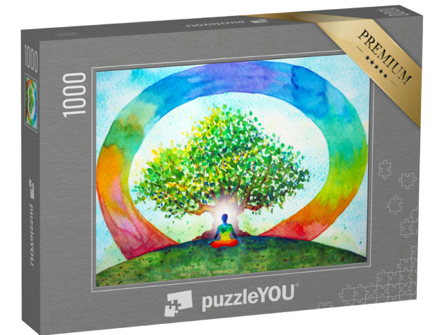 Puzzle 1000 Teile „Meditation, abstrakte Farben“
