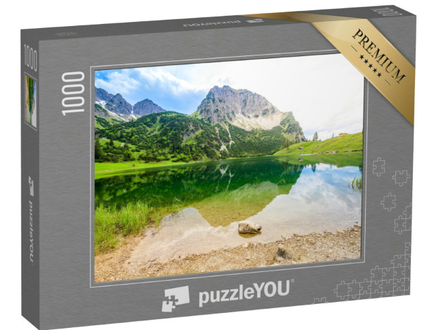 Puzzle 1000 Teile „Gaisalpsee und Rubihorns bei Oberstdorf, Deutschland“