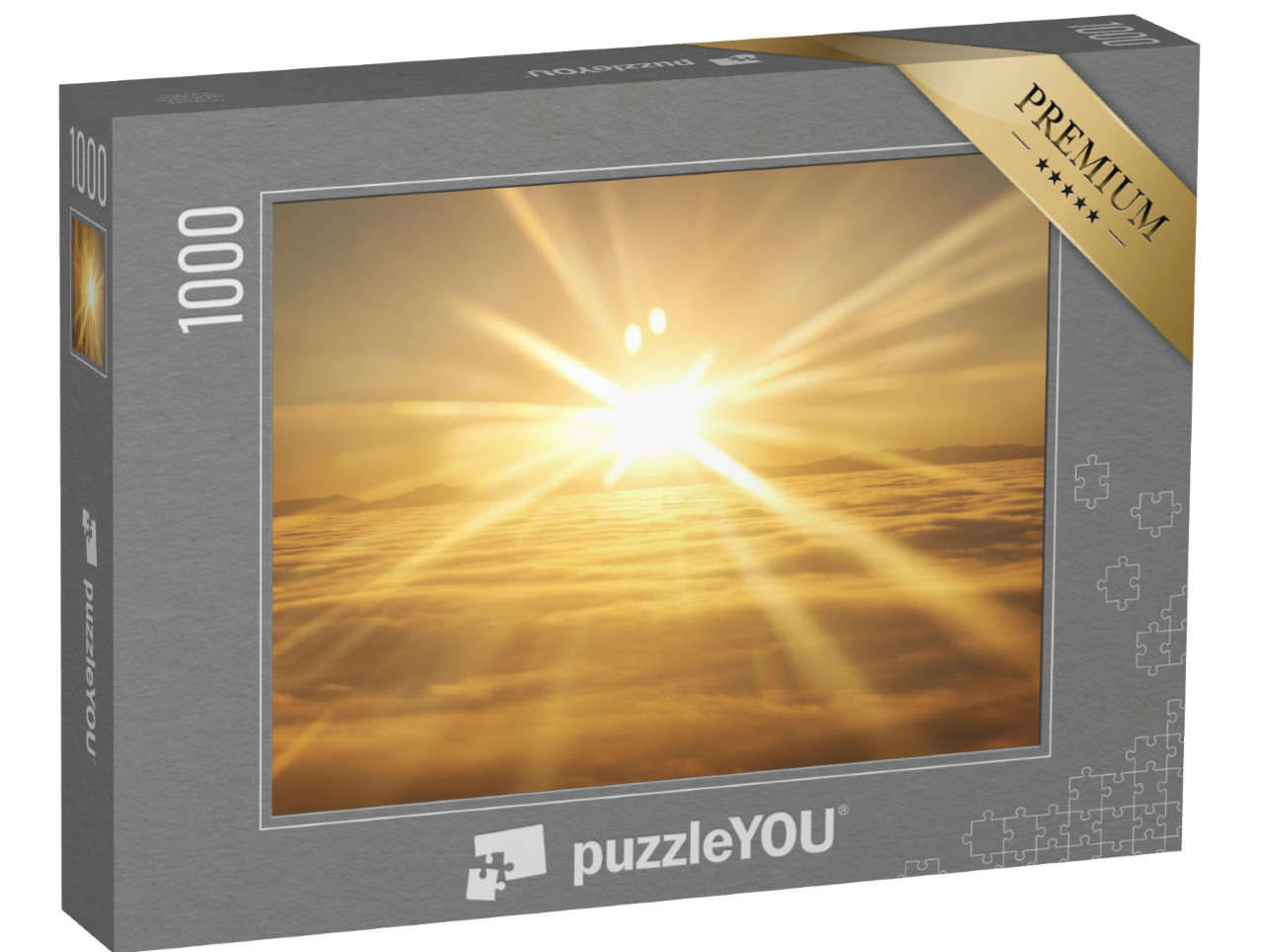 Puzzle 1000 Teile „Sonnenuntergang über den Wolken“