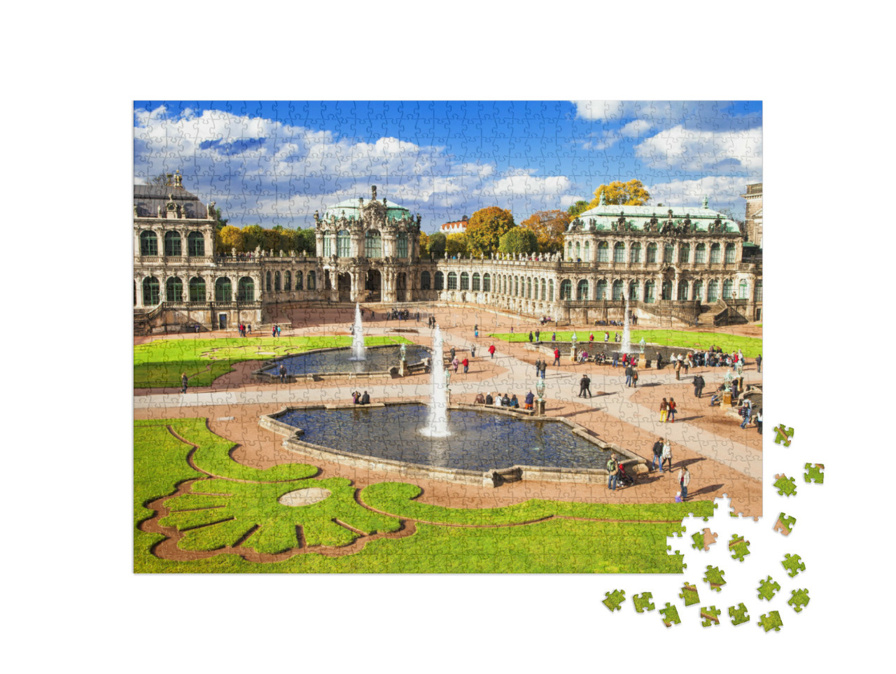 Puzzle 1000 Teile „Das Zwingermuseum in Dresden“