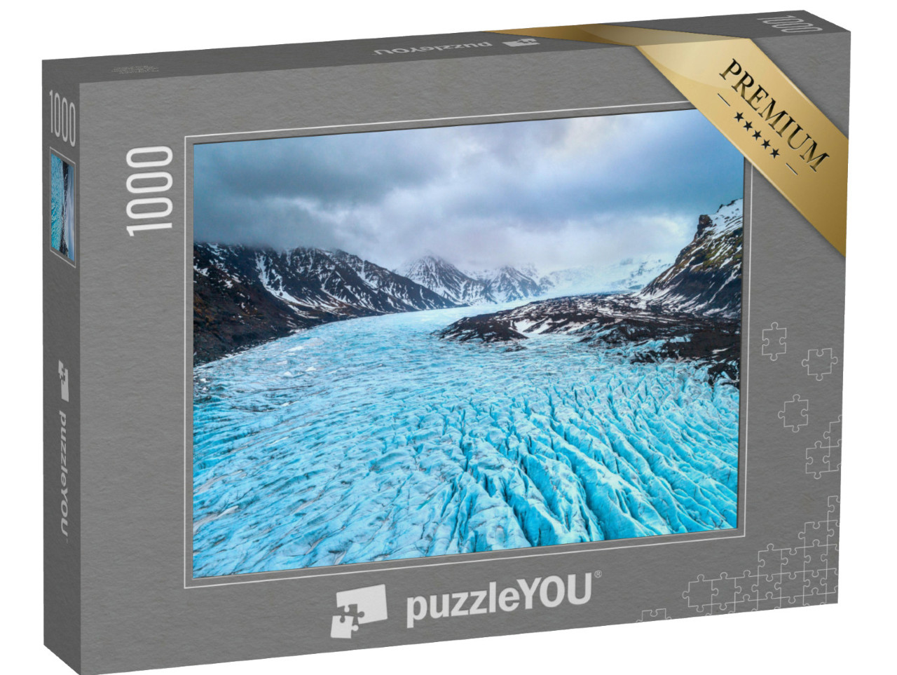 Puzzle 1000 Teile „Skaftafell-Gletscher, Vatnajokull-Nationalpark in Island“