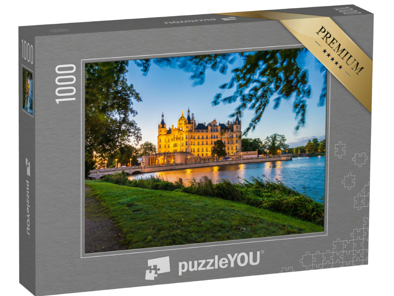 Puzzle 1000 Teile „Schweriner Schloss in der Stadt Schwerin“