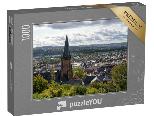 Puzzle 1000 Teile „Blick über Marburg“