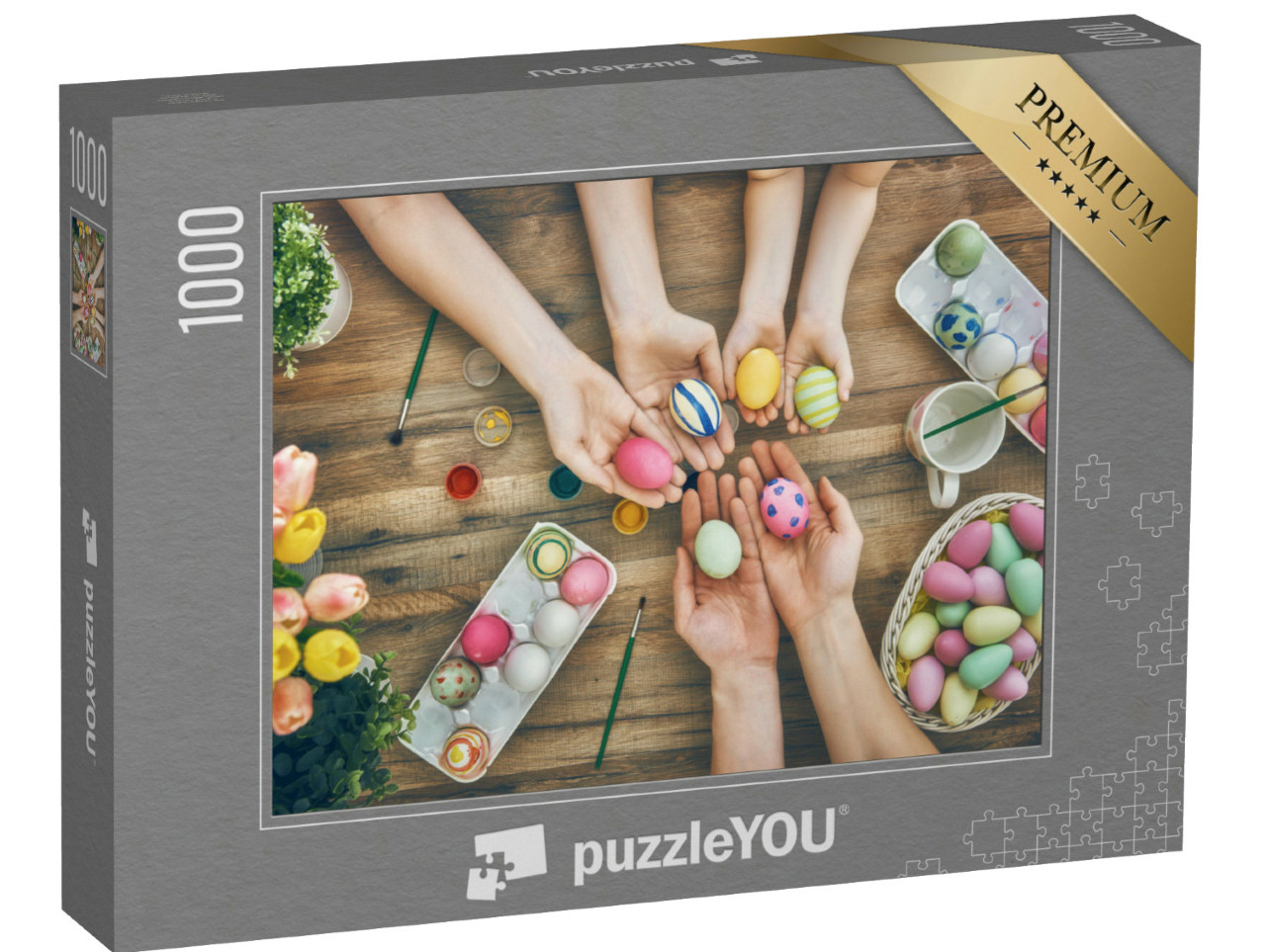 Puzzle 1000 Teile „Selbst bemalte Ostereier“