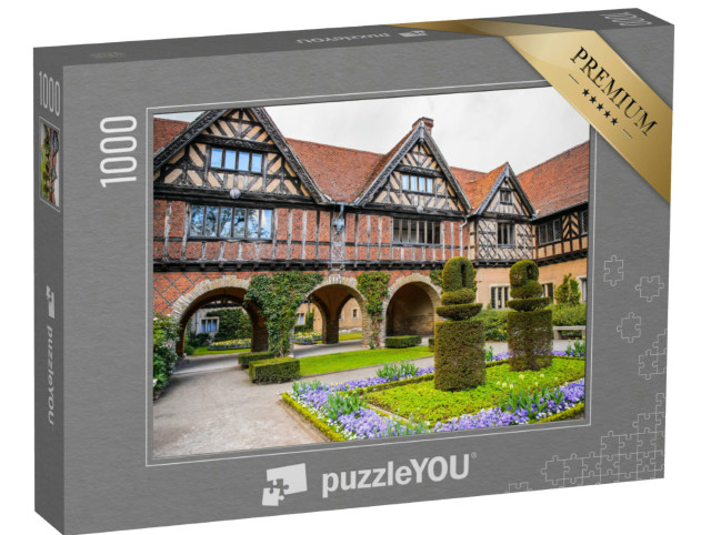 Puzzle 1000 Teile „Innenhof des Schlosses Cecilienhof, Potsdam,  Deutschland“