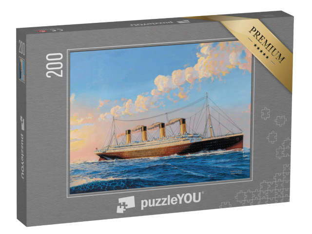 Puzzle 200 Teile „Titanic Sonnenaufgang am Morgen des 11. April 1912“