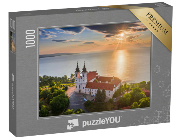 Puzzle 1000 Teile „Benediktinerkloster von Tihany am Balaton, Ungarn“