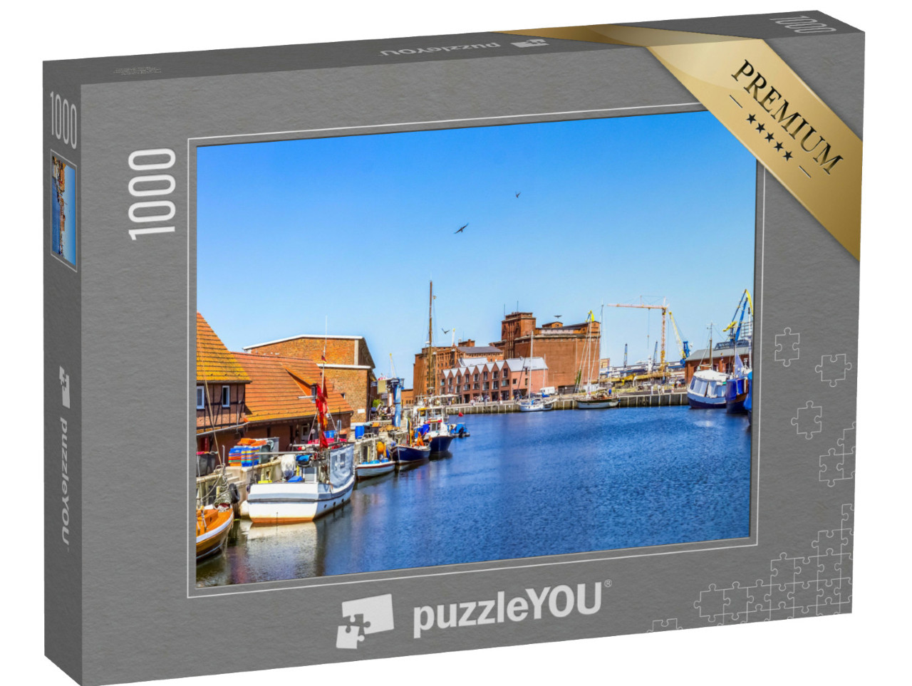 Puzzle 1000 Teile „Hafen von Wismar, Deutschland“